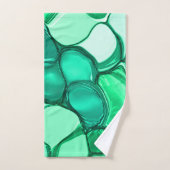 Rund wie Steine in klaren Grün- bis Minze-Tönen Badhandtuch Set (Handtuch)