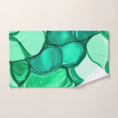 Rund wie Steine in klaren Grün- bis Minze-Tönen Badhandtuch Set (Handtuch)