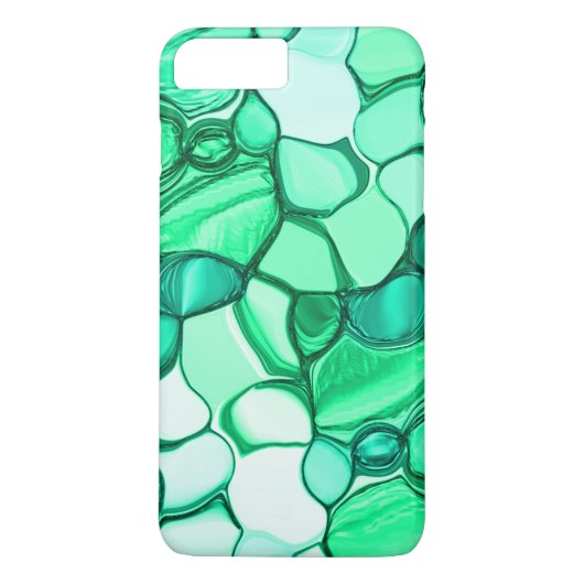 Rund wie Steine in klaren Grün- bis Minze-Tönen Case-Mate iPhone Hülle (Rückseite)
