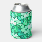 Rund wie Steine in klaren Grün- bis Minze-Tönen Dosenkühler (Kanne Vorderseite)