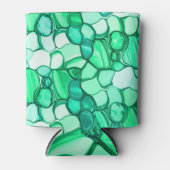 Rund wie Steine in klaren Grün- bis Minze-Tönen Dosenkühler (Vorderseite)