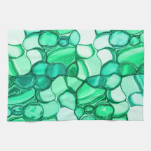 Rund wie Steine in klaren Grün- bis Minze-Tönen