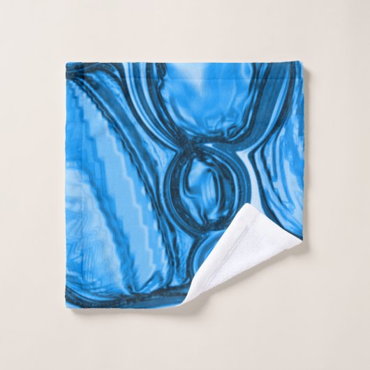 Rund wie Steine in königsblauen Tönen Badhandtuch Set (Waschlappen)