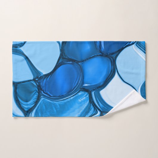Rund wie Steine in königsblauen Tönen Badhandtuch Set (Handtuch)