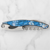 Rund wie Steine in Tönen ähnlich königsblau Kellnermesser (Vorderseite)