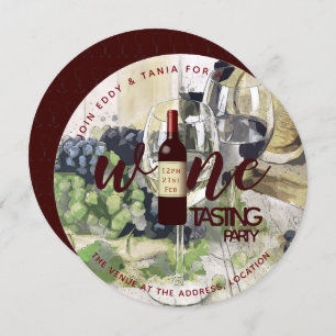 RUND Wine Degustation Party Einladungen