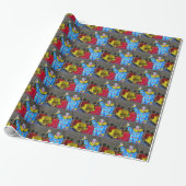 Rundabout Clown Geschenkpapier (Ungerollt)