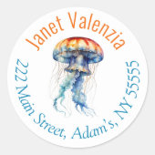 Rundadressen Runder Aufkleber (Vorderseite)