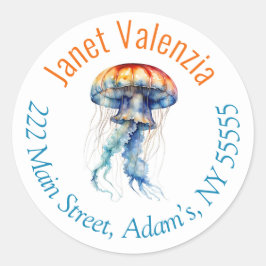 Rundadressen Runder Aufkleber