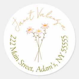 Rundadressen Runder Aufkleber