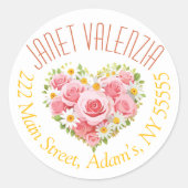 Rundadressen Runder Aufkleber (Vorderseite)