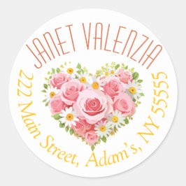 Rundadressen Runder Aufkleber