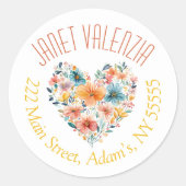 Rundadressen Runder Aufkleber (Vorderseite)