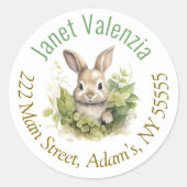 Rundadressen Runder Aufkleber (Vorderseite)