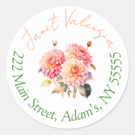 Rundadressen Runder Aufkleber