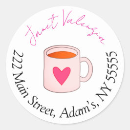 Rundadressen Runder Aufkleber