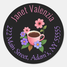 Rundadressen Runder Aufkleber