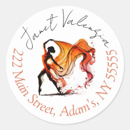 Rundadressen Runder Aufkleber