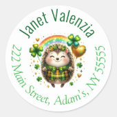 Rundadressen Runder Aufkleber (Vorderseite)