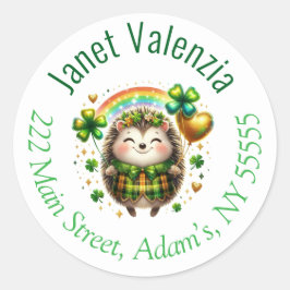 Rundadressen Runder Aufkleber