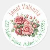 Rundadressen Runder Aufkleber (Vorderseite)