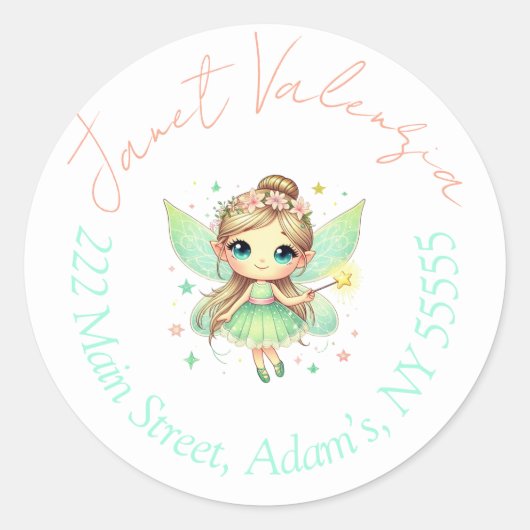 Rundadressen Runder Aufkleber (Vorderseite)