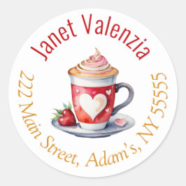 Rundadressen Runder Aufkleber