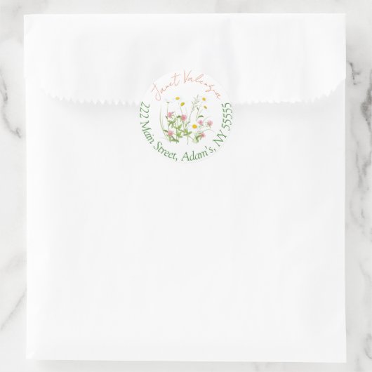 Rundadressen Runder Aufkleber (Tasche)