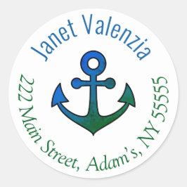 Rundadressen Runder Aufkleber