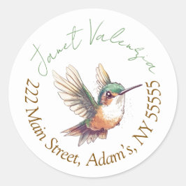 Rundadressen Runder Aufkleber