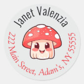 Rundadressen Runder Aufkleber (Vorderseite)