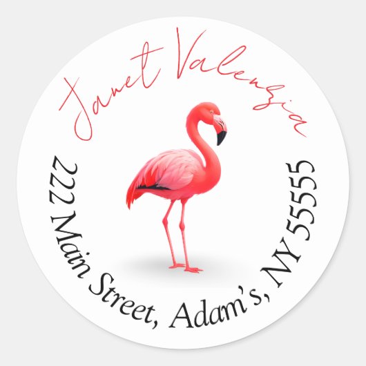 Rundadressen Runder Aufkleber (Vorderseite)