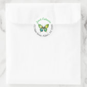 Rundadressschilder Runder Aufkleber (Tasche)