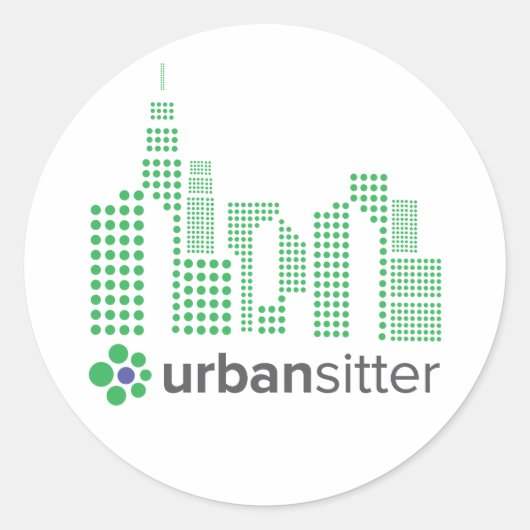 Rundaufkleber - 3,5 Zoll, 20 pro Blatt, glänzend Runder Aufkleber (Vorderseite)