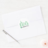 Rundaufkleber - 3,5 Zoll, 20 pro Blatt, glänzend Runder Aufkleber (Umschlag)