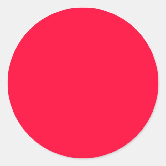Rundaufkleber, Farbe, Rot Runder Aufkleber (Vorderseite)