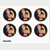 Rundaufkleber "FRAUENRECHTE 101" Runder Aufkleber (Blatt)