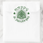 Rundaufkleber für Kreuz- und Kleeblatt Runder Aufkleber (Tasche)