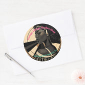 Rundaufkleber für Vintage Bekleidung kleiner Unter Runder Aufkleber (Umschlag)