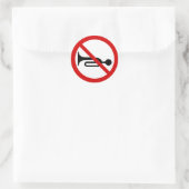 Rundaufkleber mit Hornunterdruck. Runder Aufkleber (Tasche)