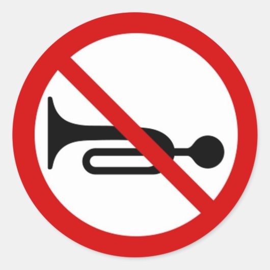 Rundaufkleber mit Hornunterdruck. Runder Aufkleber (Vorderseite)