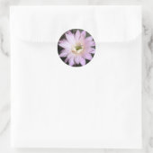 Rundaufkleber mit Kakteen-Blume Runder Aufkleber (Tasche)