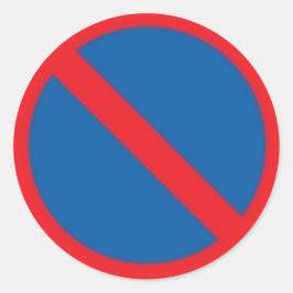 Rundaufkleber ohne Verkehrszeichen. Runder Aufkleber