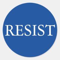 Rundaufkleber RESIST