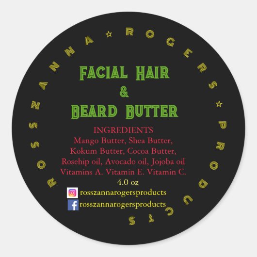 Rundaufkleber Runder Aufkleber (Vorderseite)