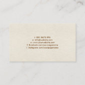 Rundbaum mit Regenbogenchakra-Blätter Visitenkarte (Rückseite)