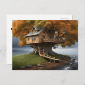 Rundbaumposter Postkarte (Vorne/Hinten)