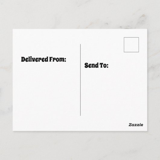 Rundbaumposter Postkarte (Rückseite)