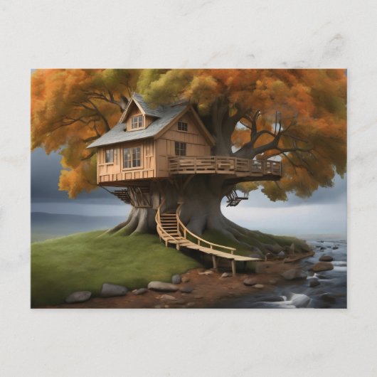 Rundbaumposter Postkarte (Vorderseite)