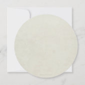 Rundbeige + Weißer Blumengarten Osterfeier Einladung (Rückseite)